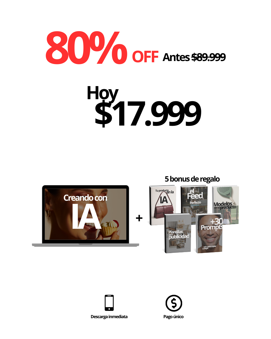 "Crea con IA" + 5 guías extra de regalo!